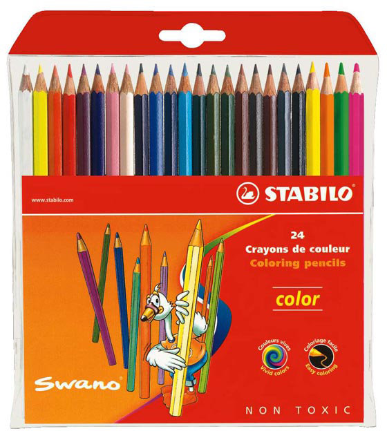 STABILO color 系列六角形24色色鉛筆*1224-77-01