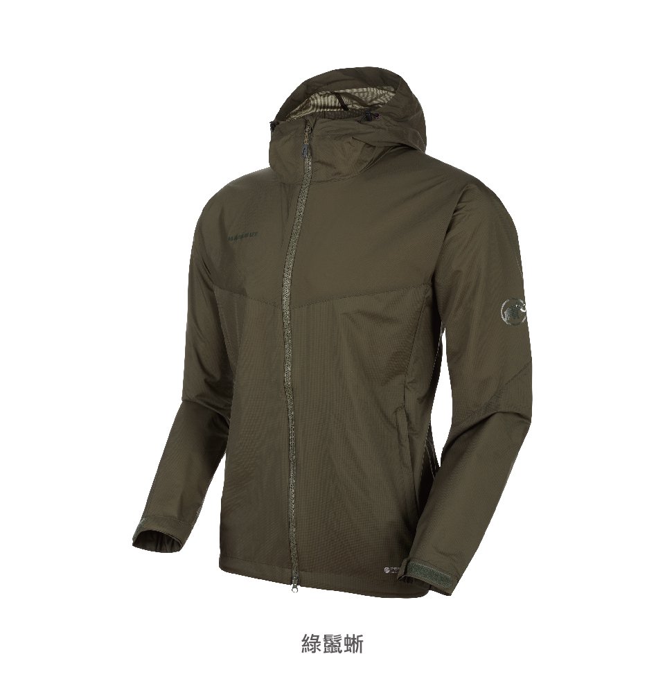 Mammut 長毛象 Glider Jacket AF Men輕量透氣防潑水連帽外套 黑色 男款 #1012-00210 (亞洲限定款)