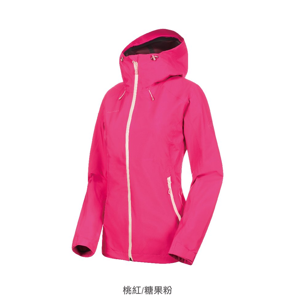 Mammut 長毛象 Convey Tour HS Hooded Jacket 防風防水連帽外套 白/黑 女款 #1010-26022