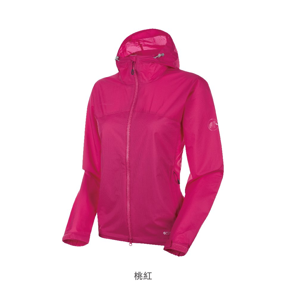 Mammut 長毛象 Glider Jacket AF Women輕量透氣防潑水連帽外套 桃紅 女款 #1012-00220 (亞洲限定款)