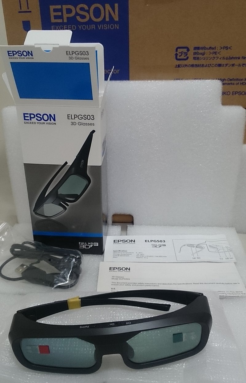 EPSON ELPGS03 原廠3D眼鏡(ELPGS03 3D Glasses )EH-TW550 ,EH-TW570 投影王-  Projector King｜PChome商店街