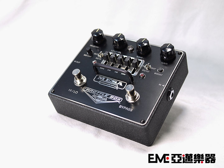 亞邁樂器Mesa Boogie THROTTLE BOX EQ 單顆破音效果器(*五段式頻率調整