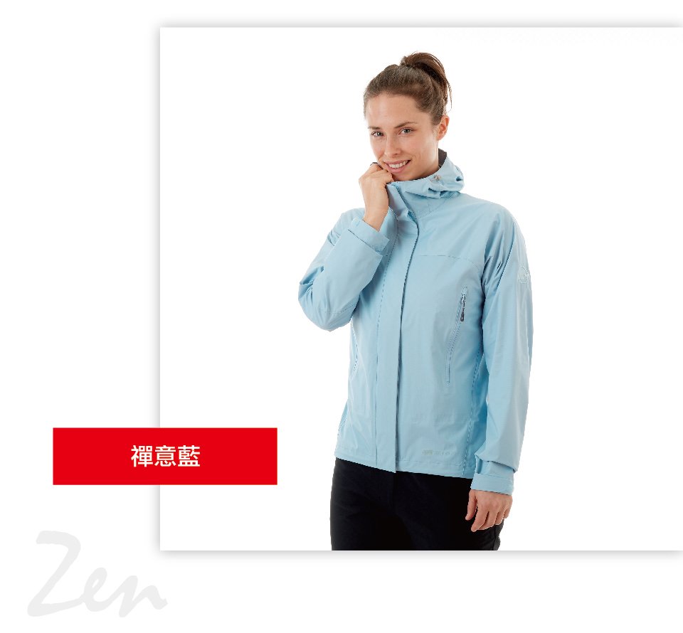 Mammut 長毛象 MICROLAYER Jacket AF 防風防水連帽外套 藏青 女款 #1010-25352