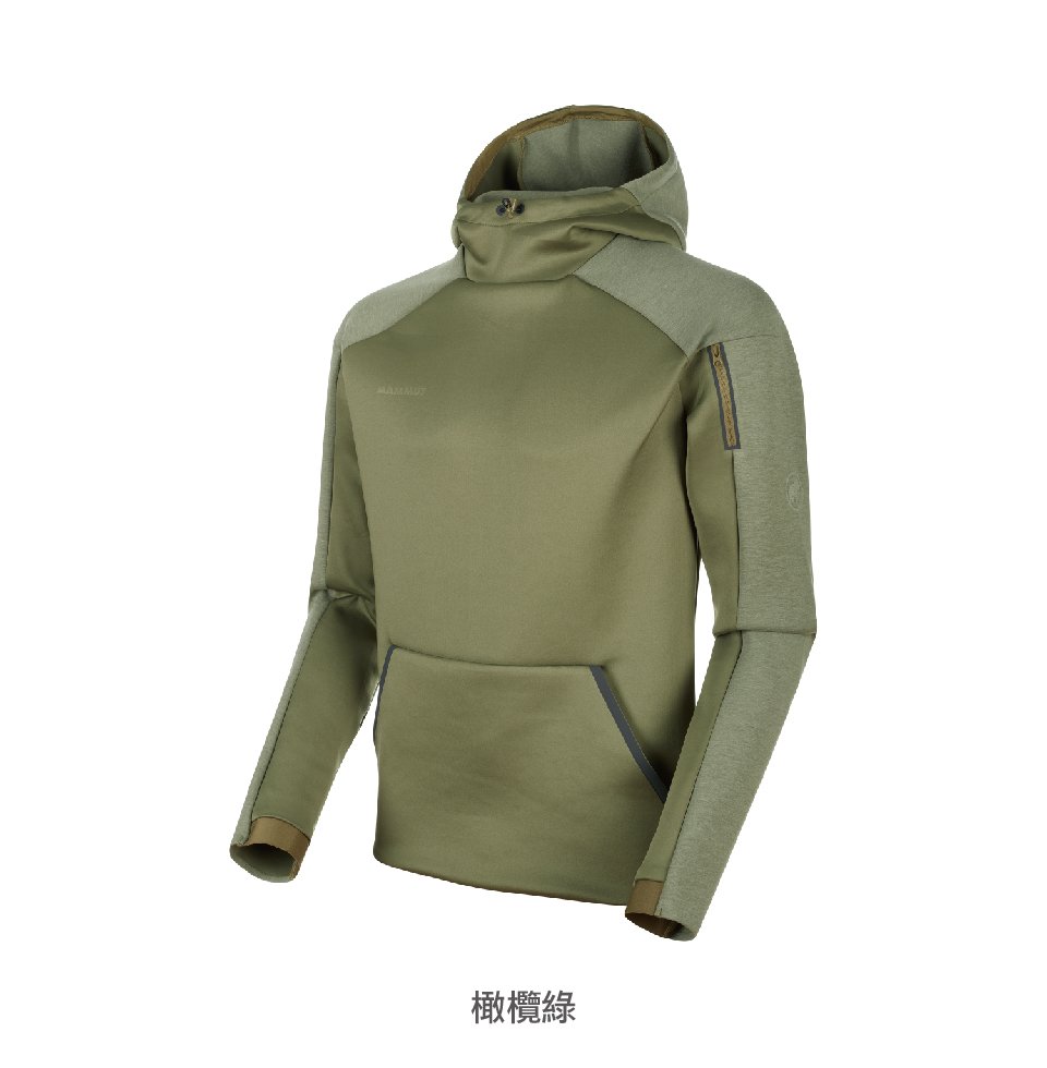 Mammut 長毛象 Logo ML Hoody 中層連帽上衣 橄欖綠 男款 #1014-00790