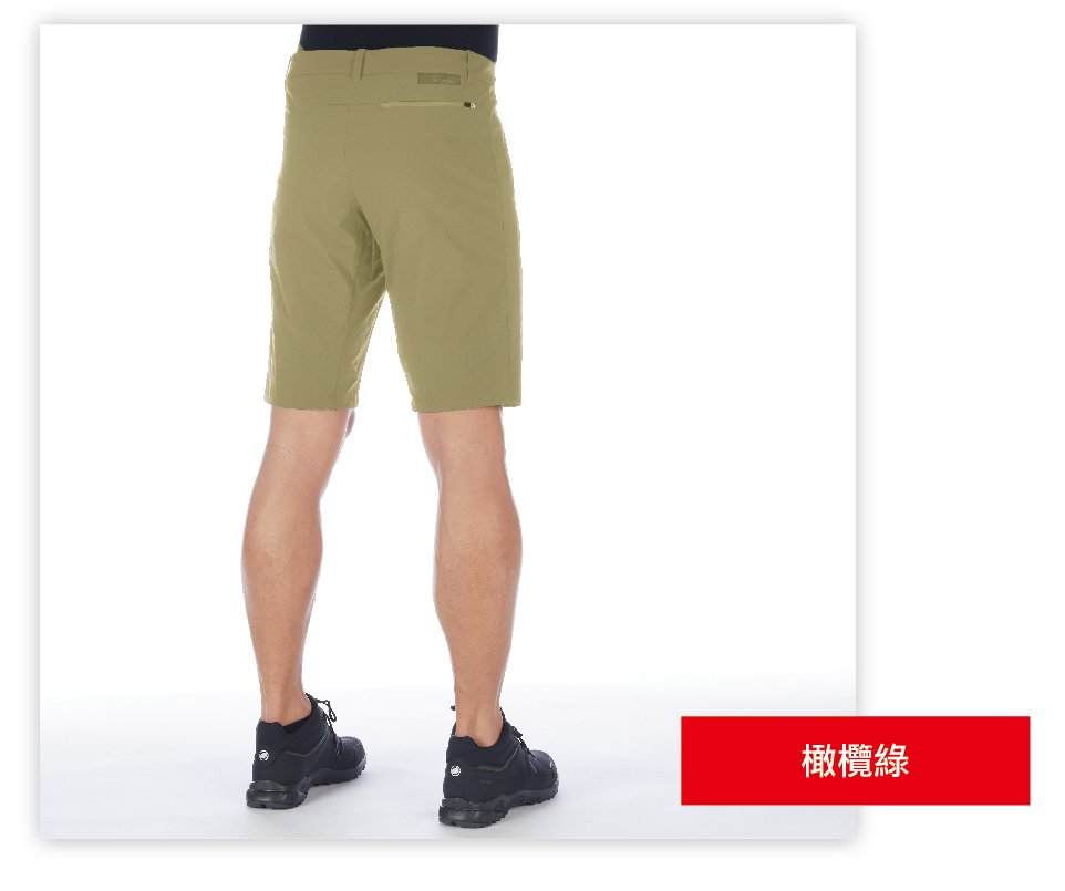 Mammut 長毛象 Hiking Shorts Men 經典健行短褲 黑色 男款 #1023-00120