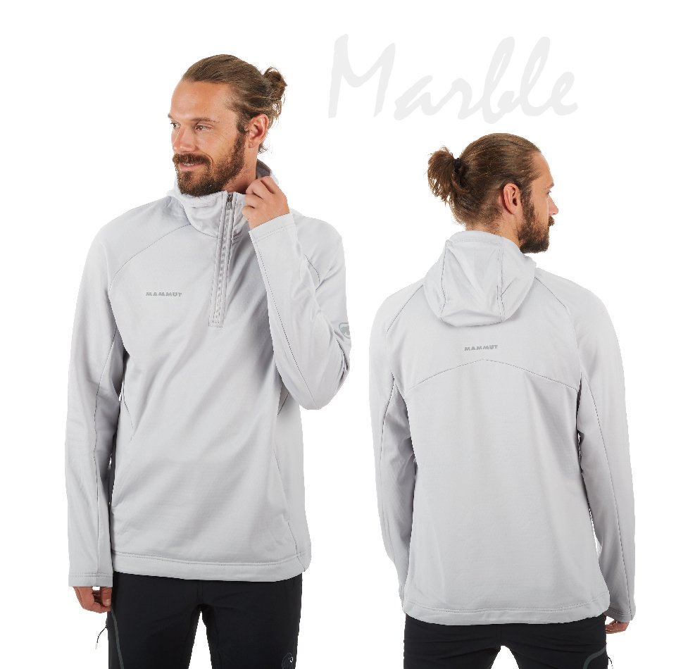 Mammut 長毛象 Runbold ML Hoody Men 口袋連帽運動衫 大理石 男款 #1014-00450