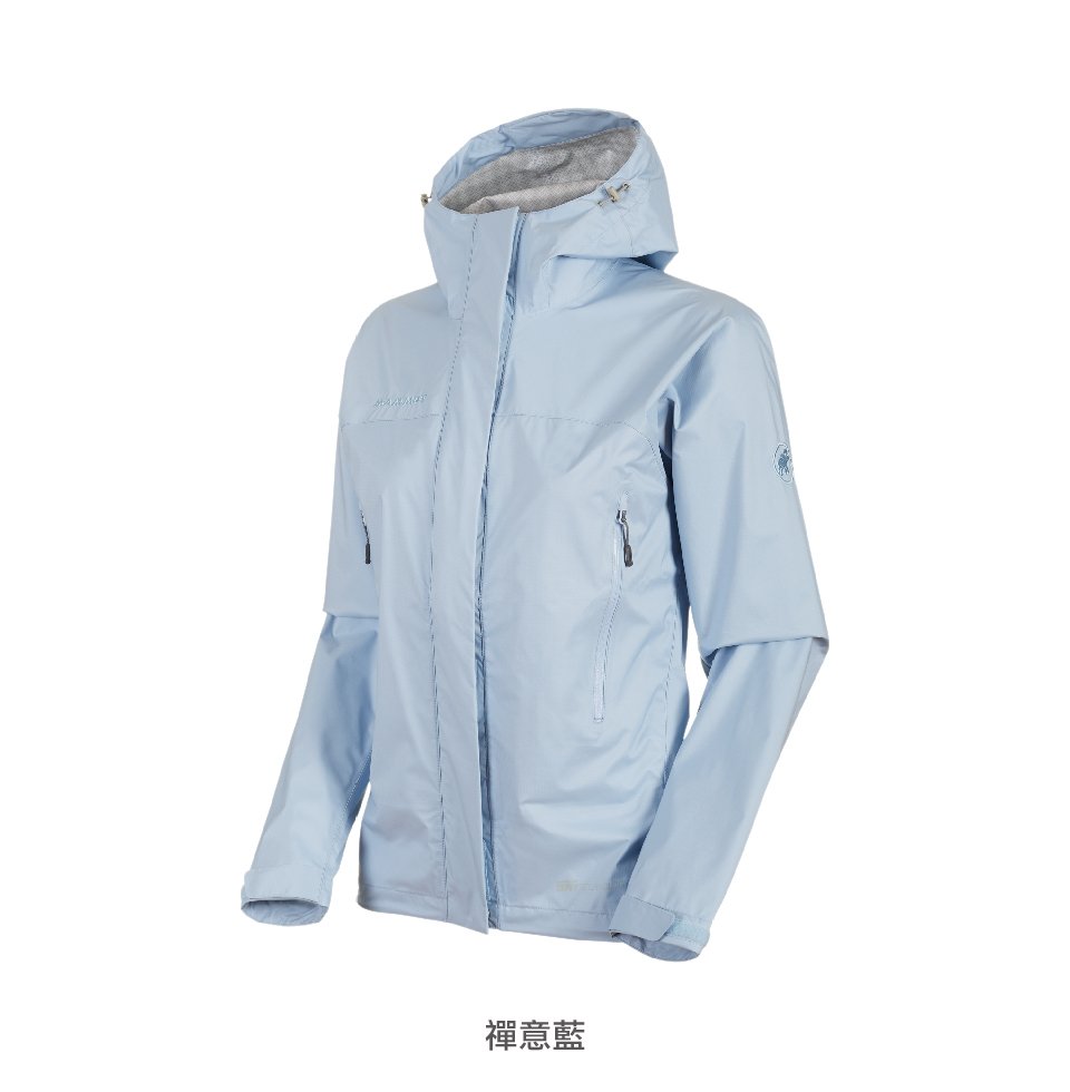 Mammut 長毛象 MICROLAYER Jacket AF 防風防水連帽外套 藏青 女款 #1010-25352