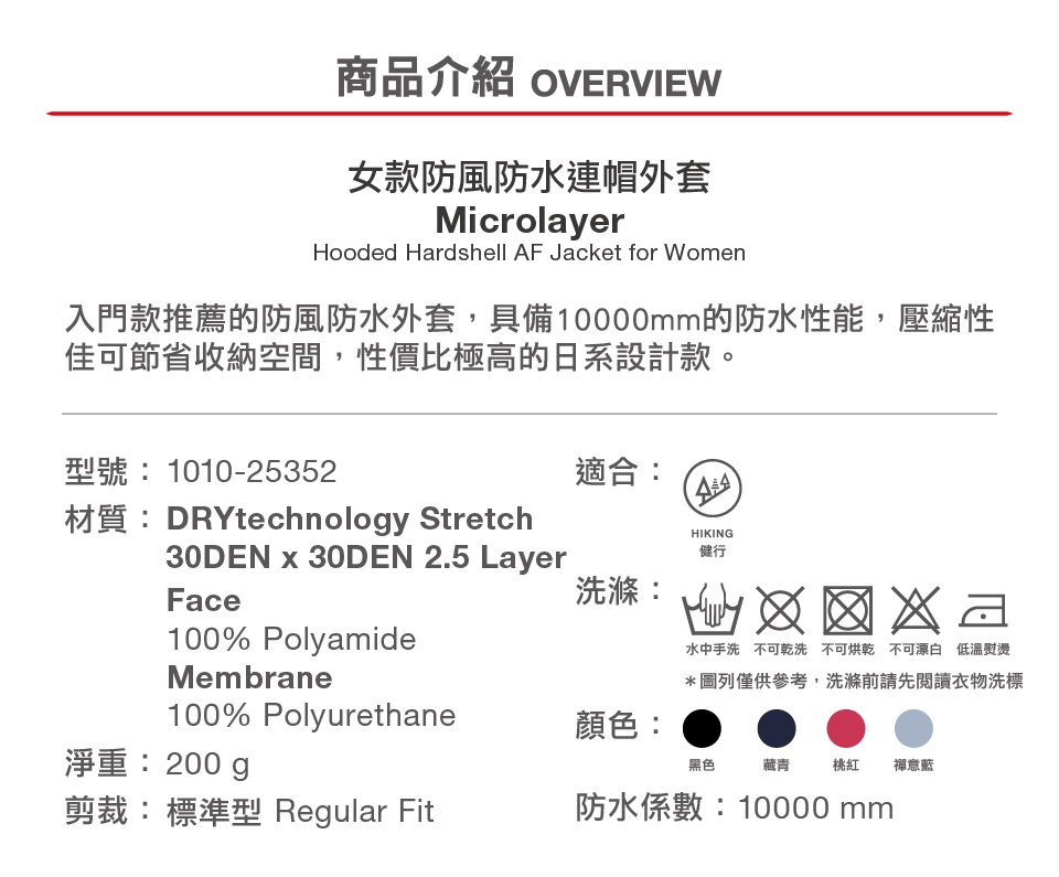 Mammut 長毛象 MICROLAYER Jacket AF 防風防水連帽外套 藏青 女款 #1010-25352