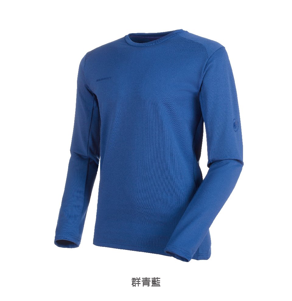 Mammut 長毛象 Runbold ML Crew Neck 吸濕排汗圓領刷毛衣 男款 黑色 #1014-00620(亞洲限定款)