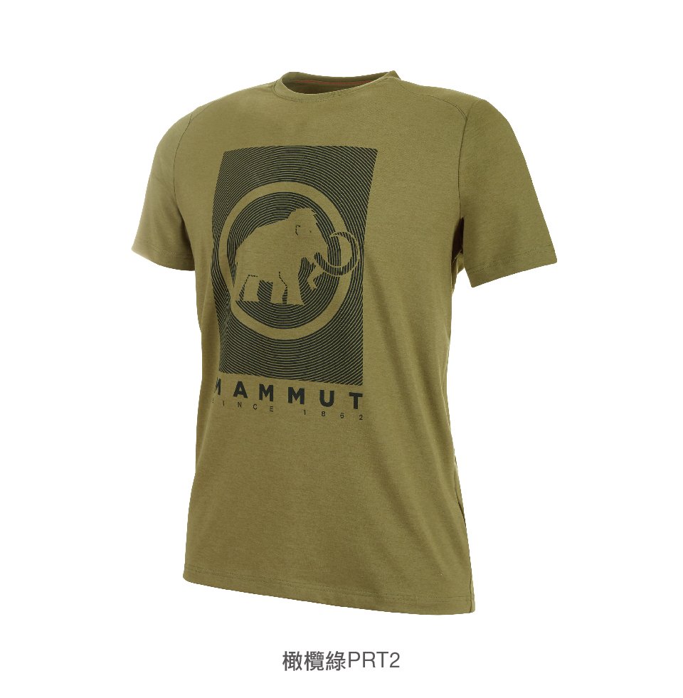 Mammut 長毛象 Trovat T-Shirt Men 機能LOGO素色短袖 T-Shirt 男款 黑色 #1017-09862