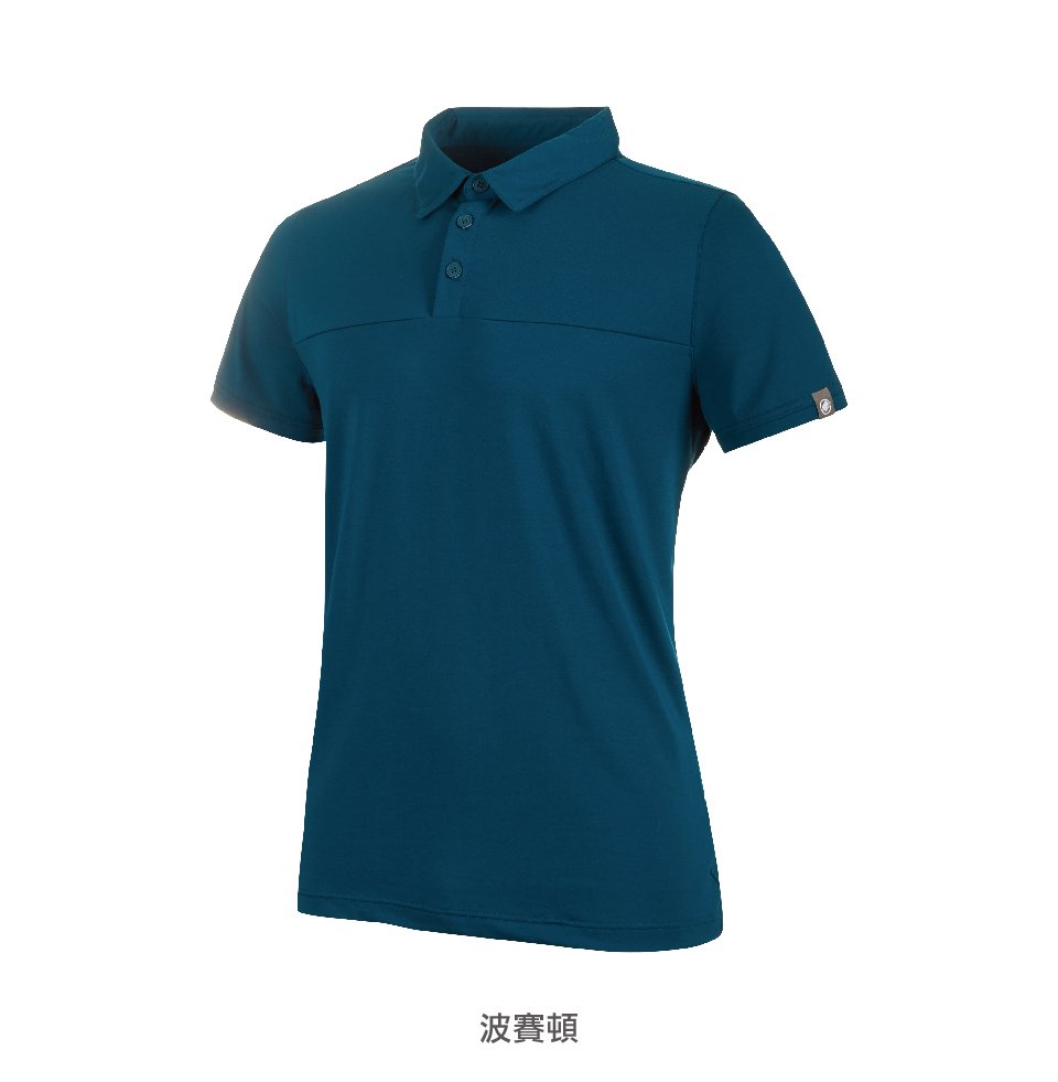 Mammut 長毛象 Trovat Tour Polo Men 短袖排汗快乾POLO衫 黑色 男款 #1017-00031