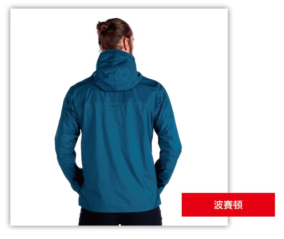 Mammut 長毛象 MICROLAYER Jacket AF Men 防風防水連帽外套 黑色 男款 #1010-25332