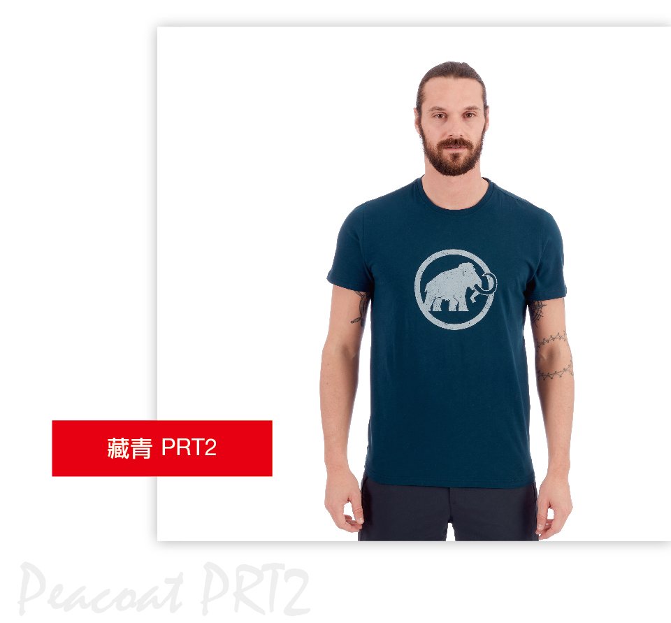 Mammut 長毛象 Logo T-Shirt Men 機能LOGO短袖 T-Shirt 男款 橄欖綠 #1017-07292