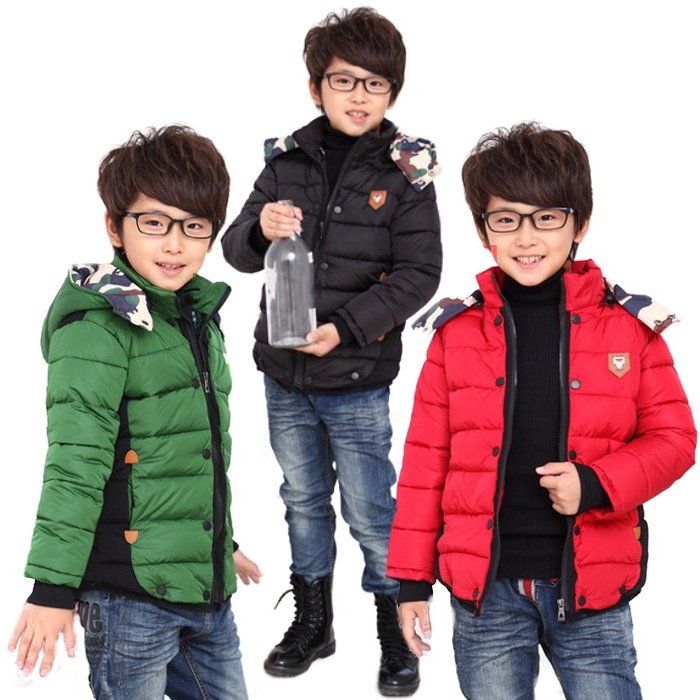 女童裝冬裝韓版男童連帽加厚字母大衣外套M811棉衣
