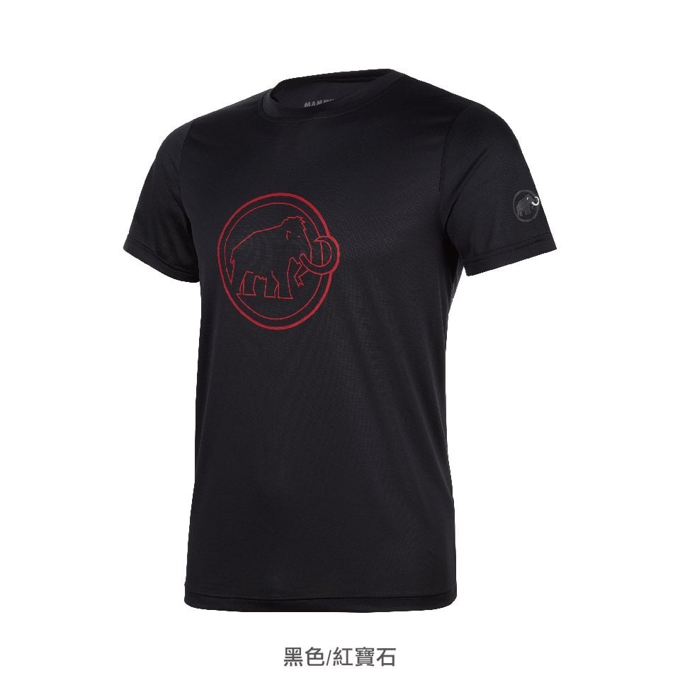 Mammut 長毛象 QD AEGILITY T-Shirt AF Men 彈性排汗透氣短袖 男款 黑/白 #1017-10062