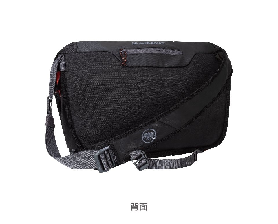 Mammut 長毛象 Messenger Round 運動筆電單肩背包 14L 黑色 #2520-00550