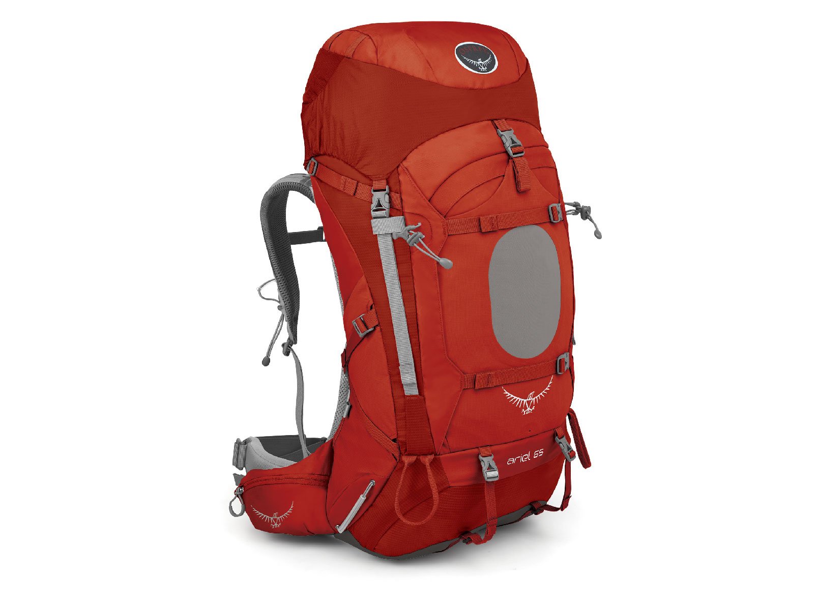 【OSPREY 美國 ARIEL 65L 女款 輕量登山背包 朱紅】ARIEL 65/登山包/登山/自助旅行/雙肩背包★滿額送