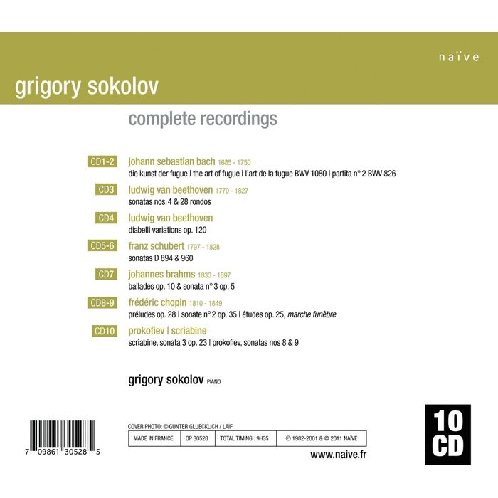 ☆お求めやすく価格改定☆ Grigory Sokolov: Complete Recordings10枚