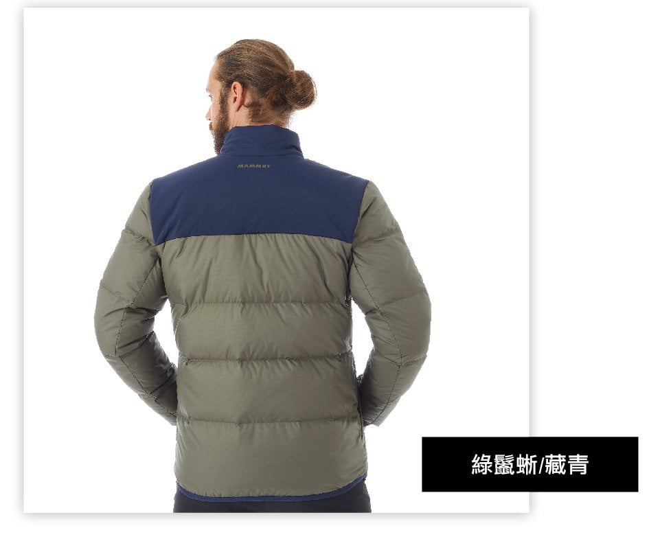 【Mammut 長毛象】Whitehorn Insulated Jacket AF 防風防潑水兩穿羽絨外套 黑/速克達 男款 #1013-01060