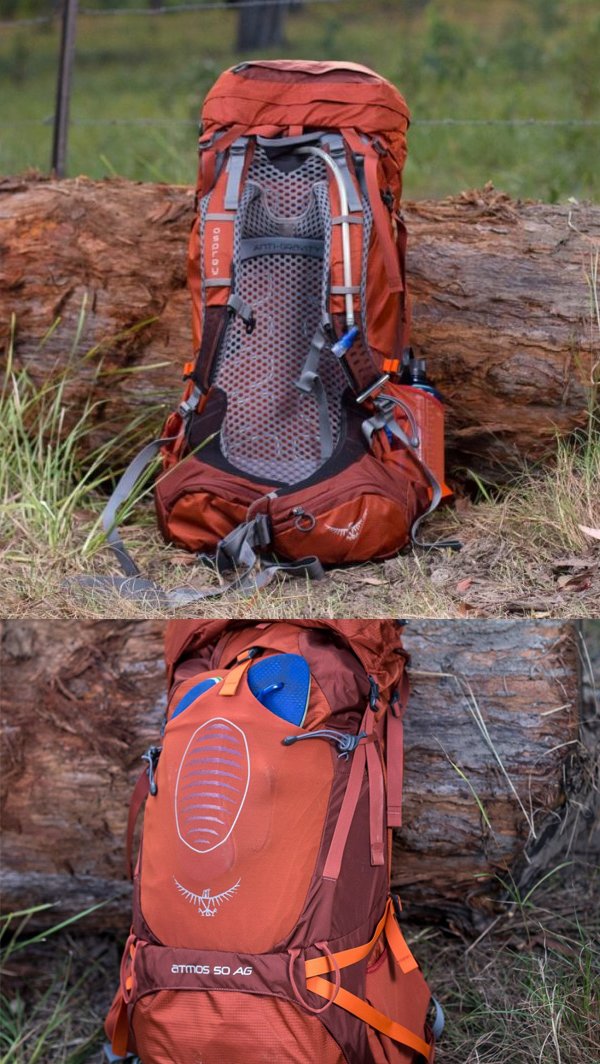 OSPREY Atmos AG 50 網架型登山背包 紅 #AG50