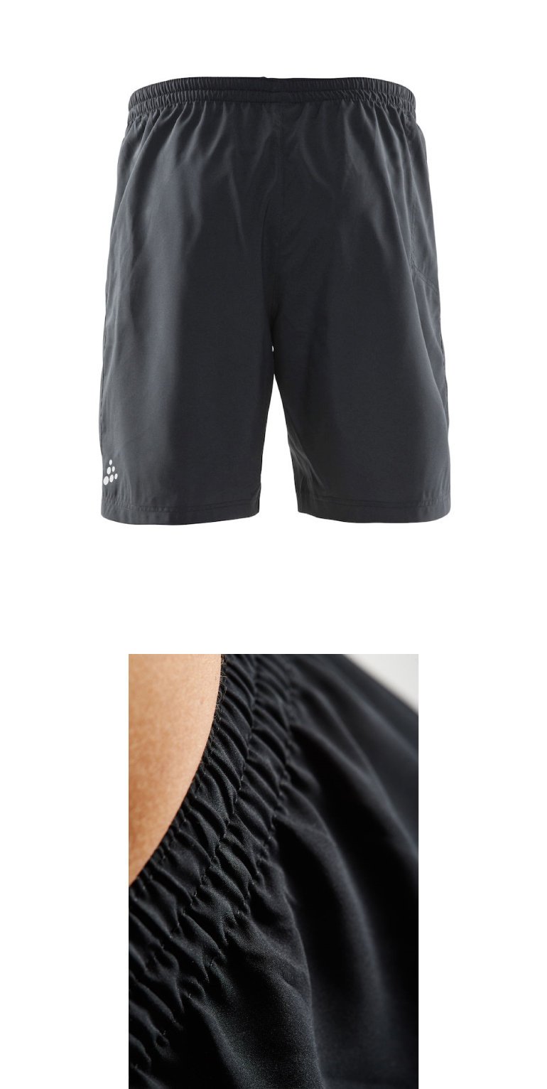 【CRAFT 瑞典 男款 PEP SHORTS M 運動休閒短褲〈黑〉】1904558-9999/運動短褲/休閒短褲/短褲/慢跑★滿額送