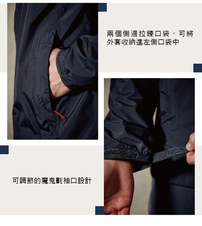 英國 RAB Downpour Jacket 高透氣連帽防水外套 男款 暮藍 #QWF61