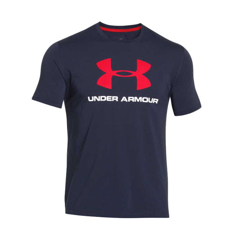 全家遊戶外】㊣ Under Armour 美國UA 男HG能量棉大Logo短袖T恤深