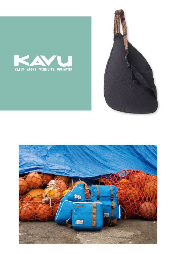 【西雅圖 KAVU】Clarkston 休閒時尚肩背包 藍防水布 #9118