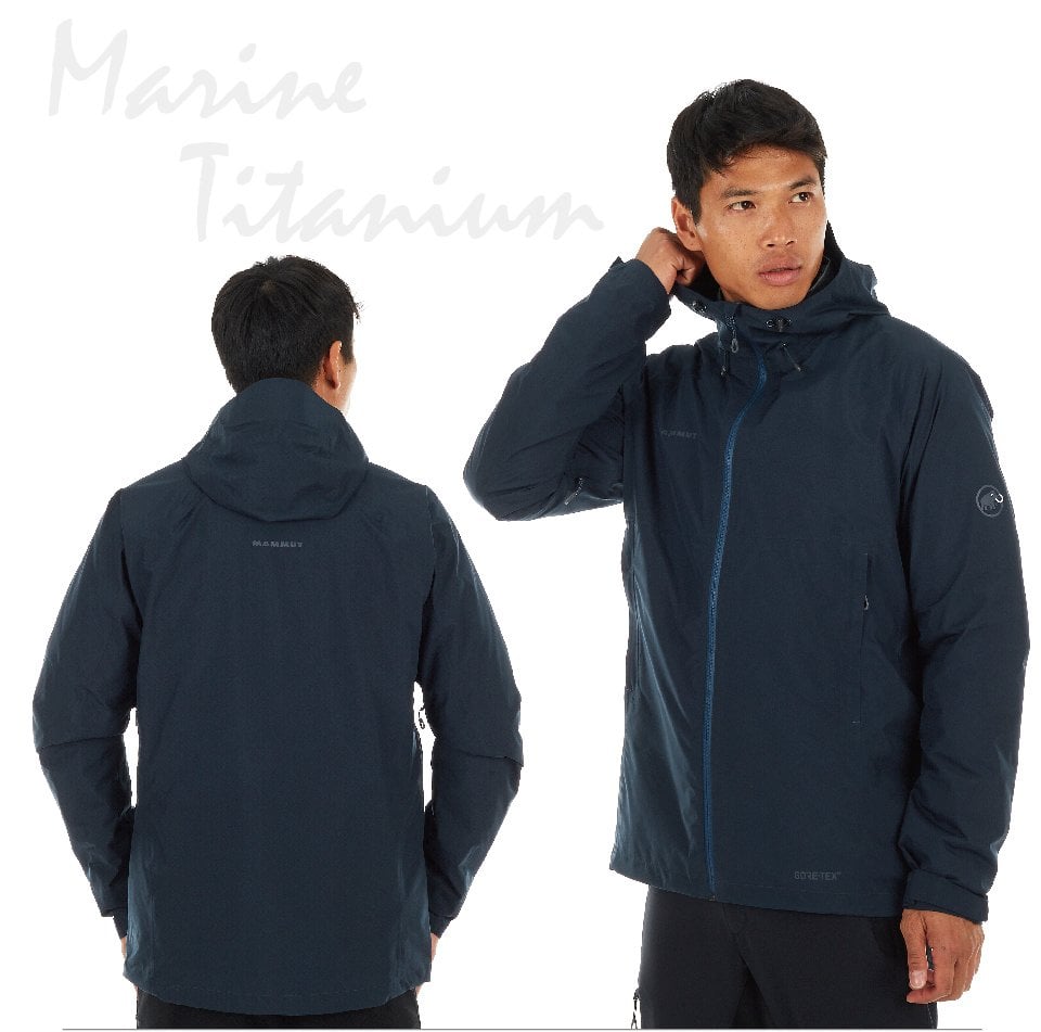 Mammut 長毛象 Convey 3 in 1 HS Hooded Jacket GTX兩件式防水保暖外套 黑色 男款 #1010-26470