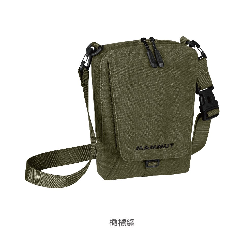 Mammut 長毛象 Tasch Pouch Melange 2L 耐磨混色側背包 黑色 #2520-00651