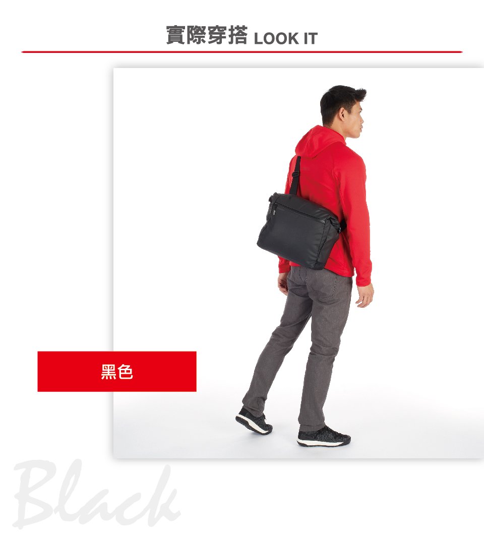 Mammut 長毛象 Seon Messenger 攀岩通勤筆電側背包 14L 黑色 #2810-00060