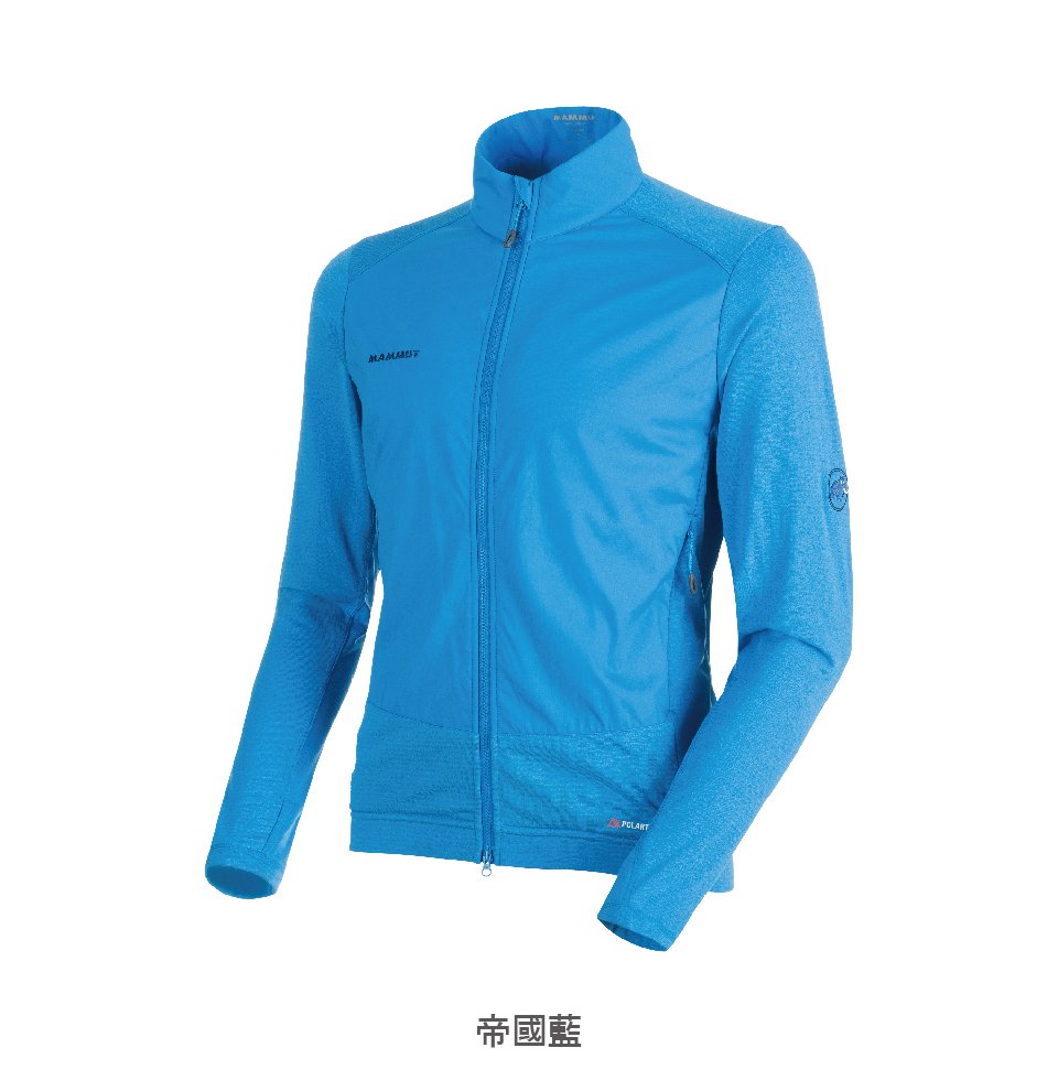 Mammut 長毛象 Runbold ML Hybrid Jacket 輕量透氣快乾立領外套 男款 帝國藍 #1014-00630(亞洲限定款)