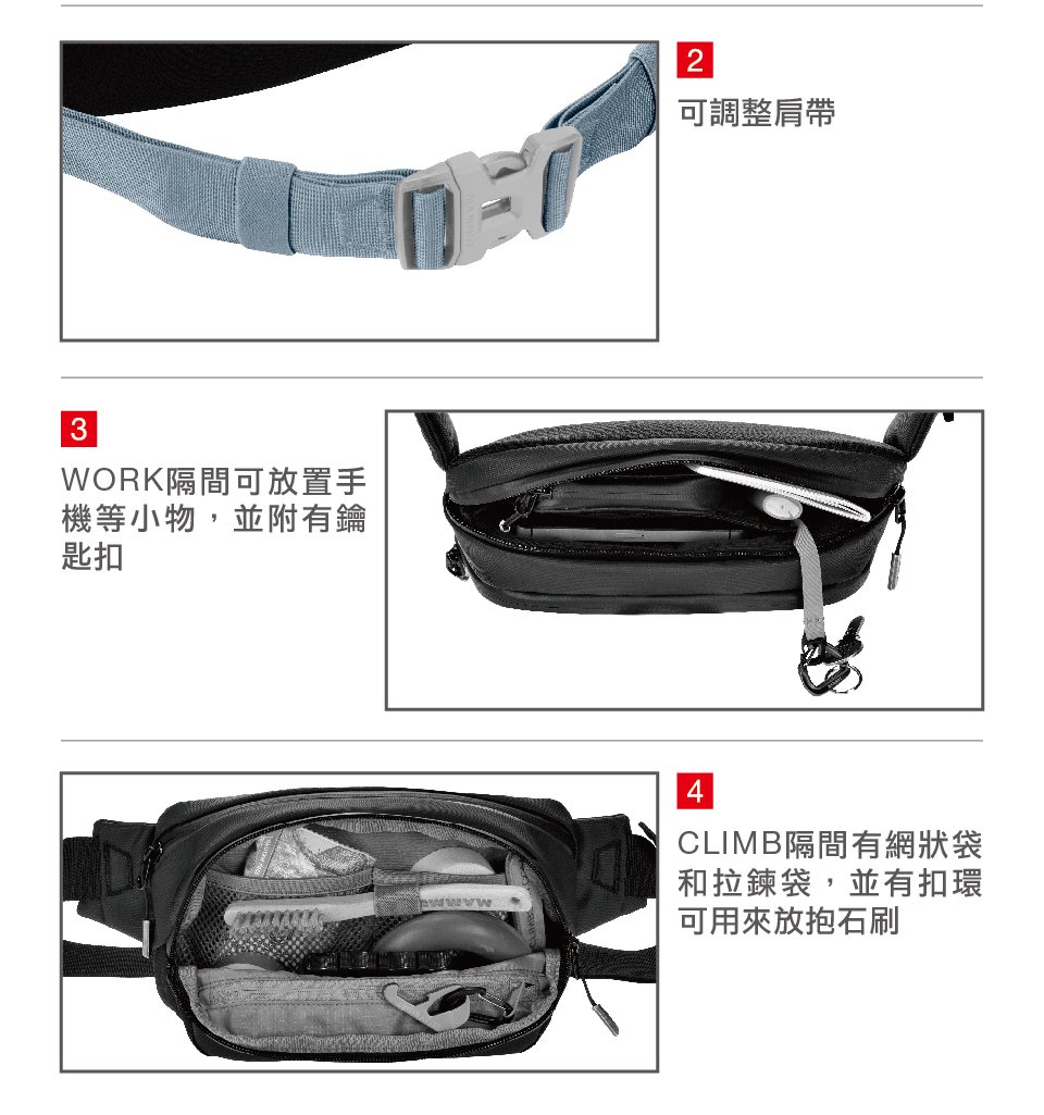 Mammut 長毛象 Seon Bumbag 攀岩休閒腰包/斜肩包 2L 禪意藍 #2810-00110