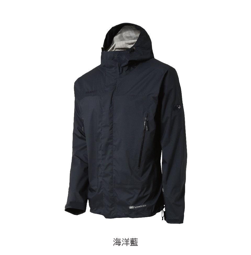 Mammut 長毛象 MICROLAYER Jacket Men 連帽防風防水外套 男款 海洋藍 #1010-25331(亞洲限定款)