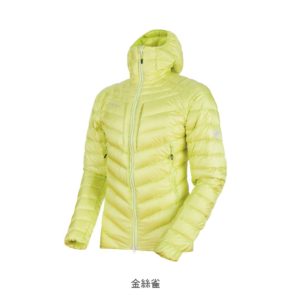 Mammut 長毛象 Broad Peak Hooded Down Jacket 防潑水連帽羽絨外套 金絲雀 男款 #1013-00260