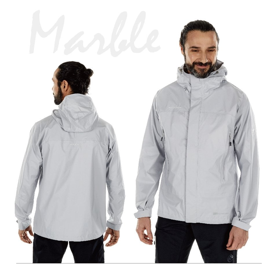 Mammut 長毛象 MICROLAYER Jacket Men 連帽防風防水外套 男款 大理石 #1010-25331(亞洲限定款)