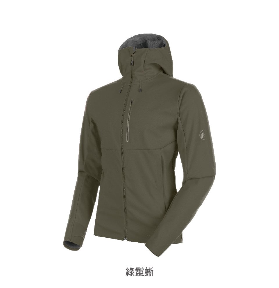 Mammut 長毛象 Ultimate V SO Hooded Jacket Men 防風防潑水連帽外套 綠鬣蜥 男款 #1011-00061