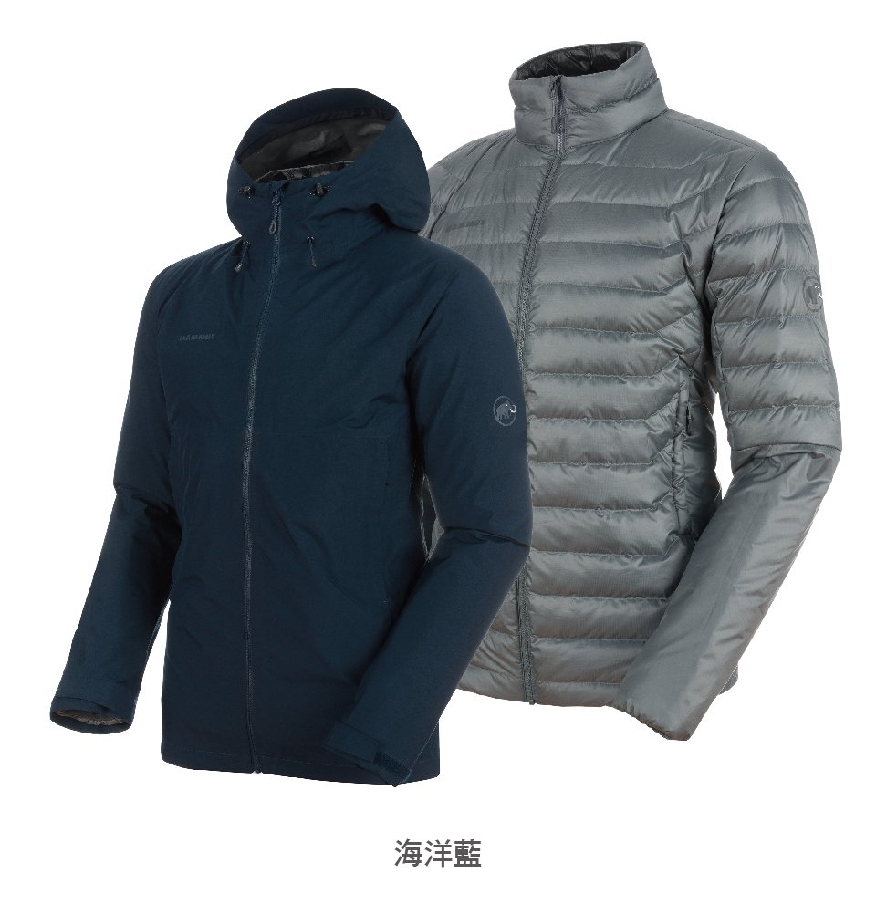 Mammut 長毛象 Convey 3 in 1 HS Hooded Jacket GTX兩件式防水保暖外套 黑色 男款 #1010-26470