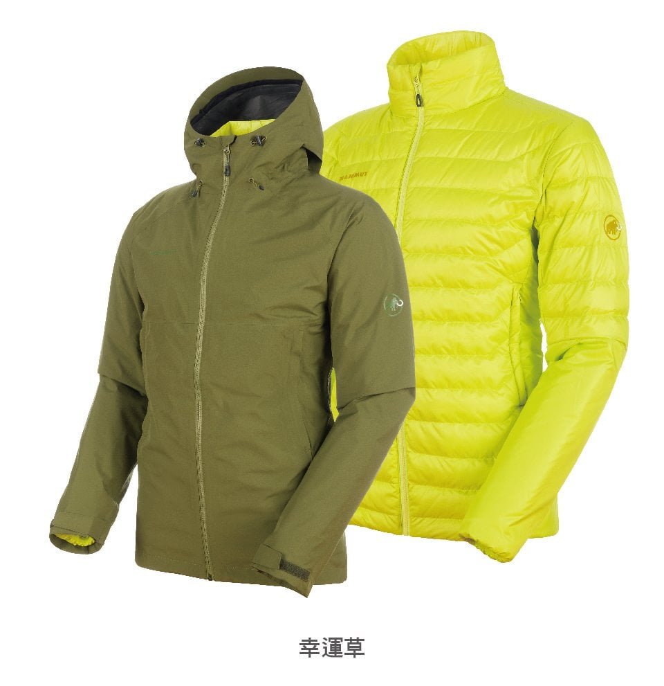 Mammut 長毛象 Convey 3 in 1 HS Hooded Jacket GTX兩件式防水保暖外套 黑色 男款 #1010-26470