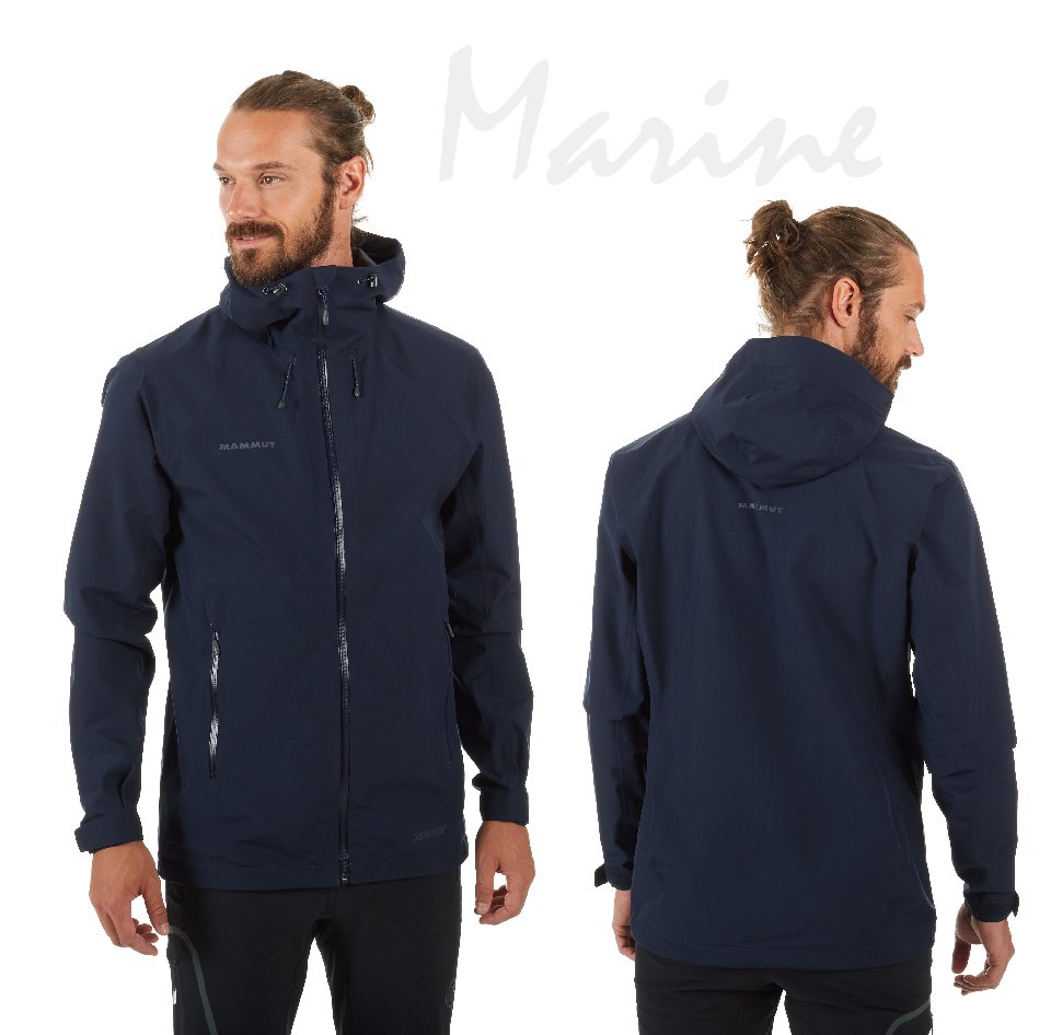 Mammut 長毛象 Convey Tour HS Hooded Jacket Men 防水輕量連帽外套 男款 海洋藍 #1010-26031