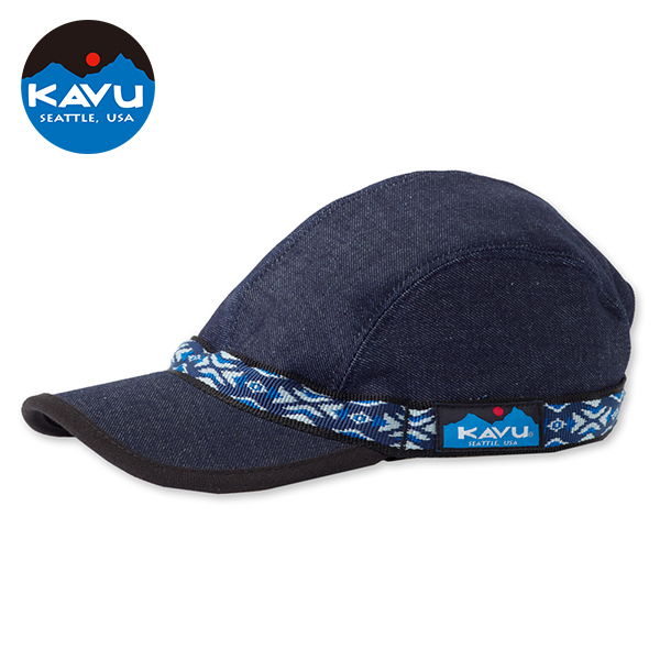 西雅圖 KAVU Strapcap 尼龍遮陽帽 單寧藍 #110 【美國製造】