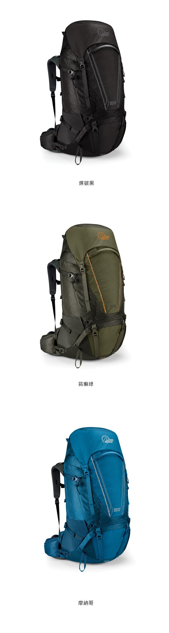 Lowe Alpine Diran 65:75重裝背負 登山背包 苔癬綠 #FMQ05