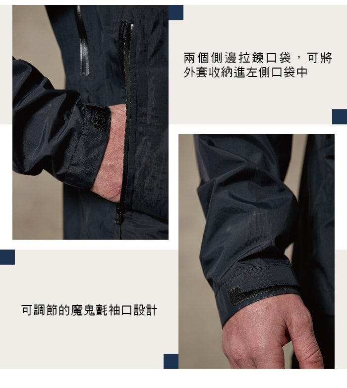 英國 RAB Downpour Plus Jacket 高透氣連帽防水外套 男款 藍圖 #QWF67