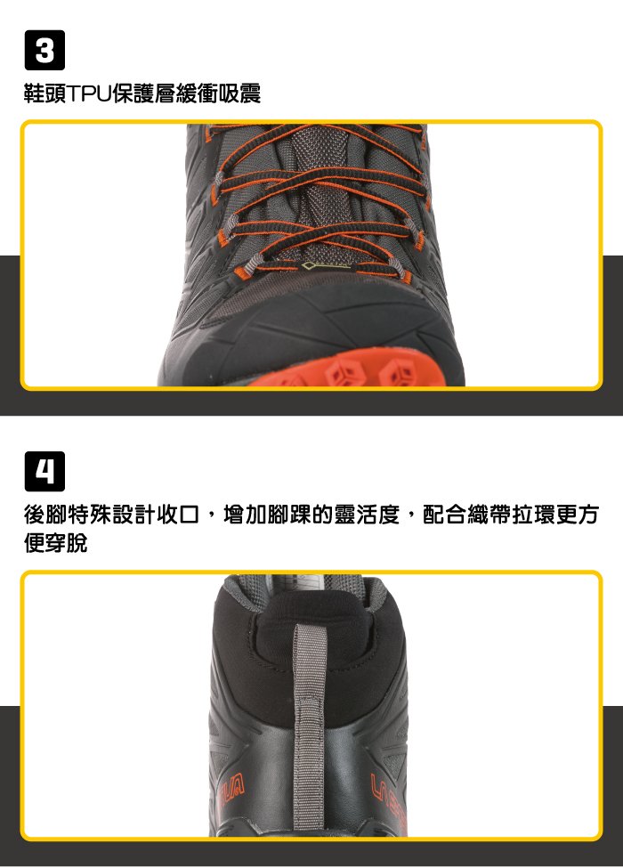 【義大利 LA SPORTIVA】 BLADE GTX 防水透氣中筒健行登山鞋 黑色 男款 #24F999202