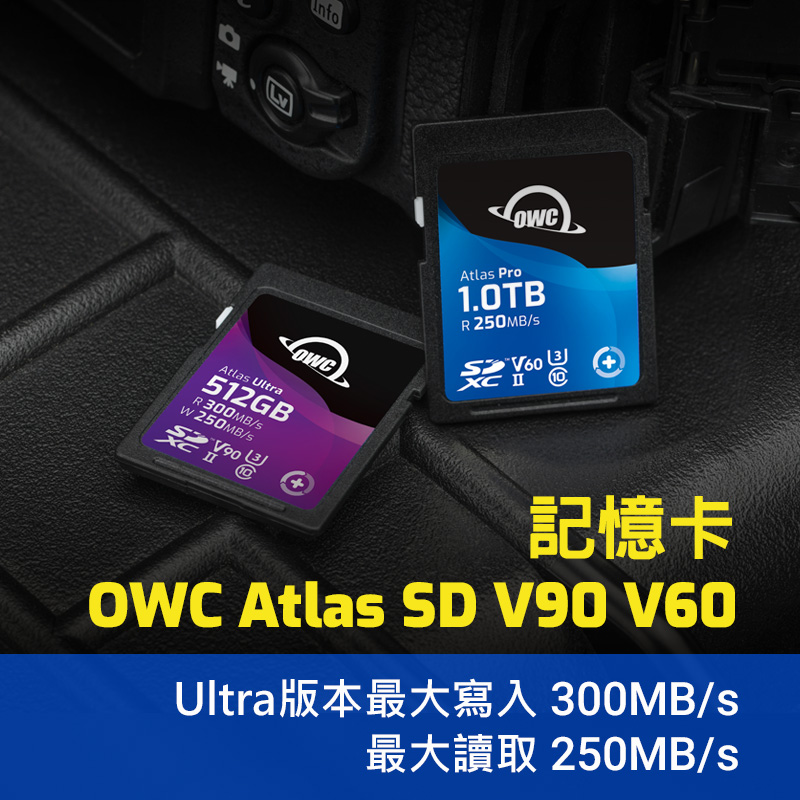 1.0TB OWC Atlas Pro SDXC V60 UHS-II Memory Card
