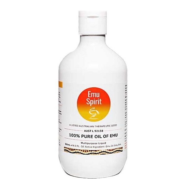 澳洲EmuSpirit純鴯鶓油500ml基底油保養油(特大瓶)