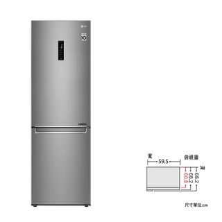 (拆箱定位+零利率) LG【343L】WiFi直驅變頻雙門冰箱GW-BF389SA晶鑽格紋銀