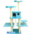 ★六顆星賓士級貓跳台 多層次空間設計～藍色立方體貓跳台 10032