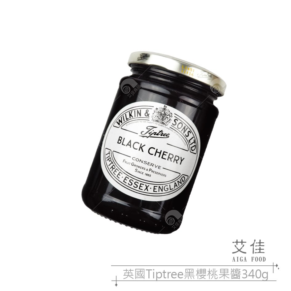 【艾佳】英國 tiptree 黑櫻桃果醬 340 g 罐