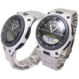 CASIO炫光迷藏•時尚休閒錶(酷黑) 手錶 AW-80D-1A電子錶(DH)